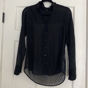 Express Black Portofino Button Down Shirt